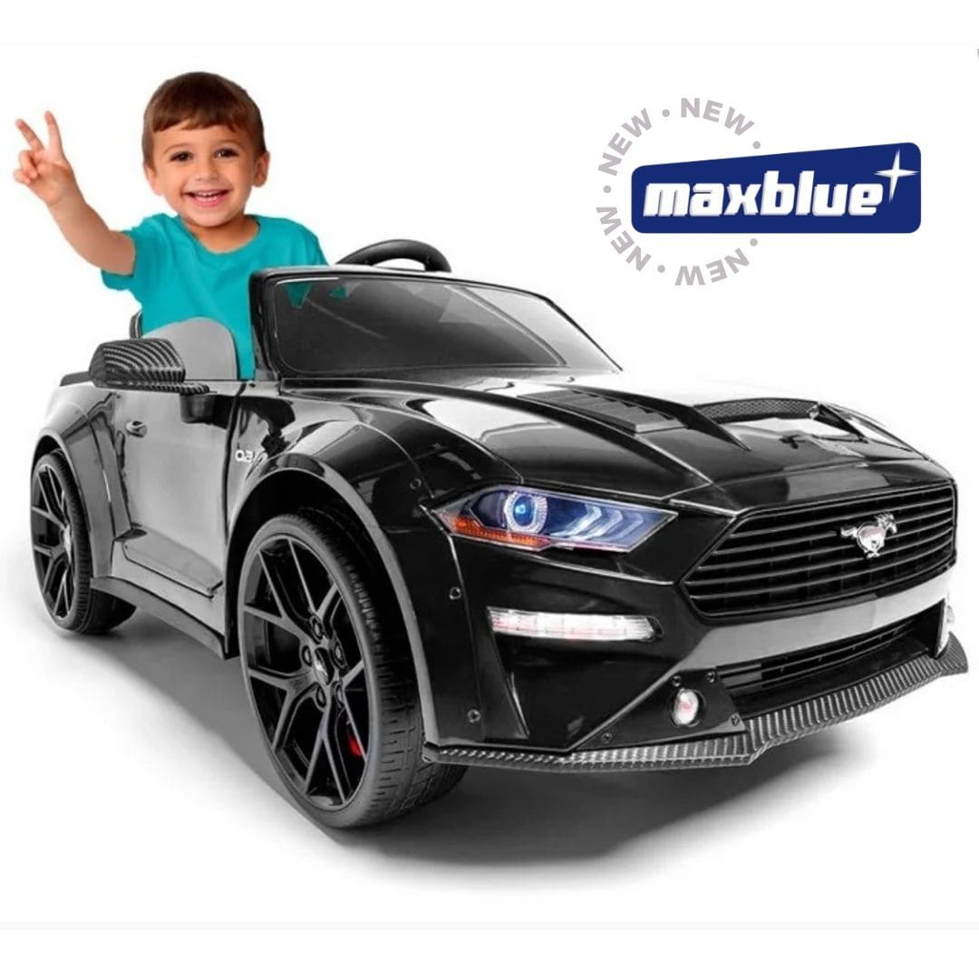 CARRO FORD MUSTANG NEGRO MONTABLE ELÉCTRICO