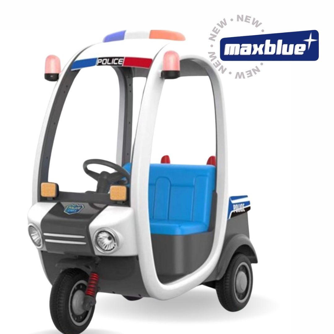 MOTO PATRULLA AZUL MONTABLE ELÉCTRICO